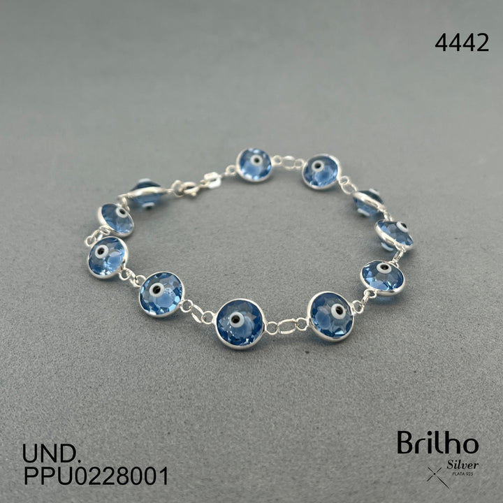 2812 PULSERA AZUL CLARO OJO TURCO SWAROVSKI