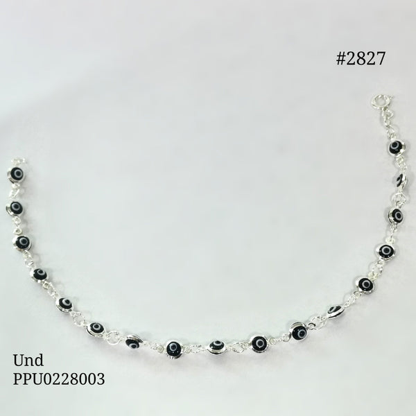 2827 PULSERA OJO TURCO MINI NEGRA