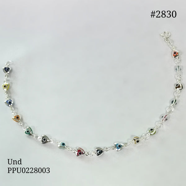 2830 PULSERA OJO TURCO MINI CORAZîN TUTTI