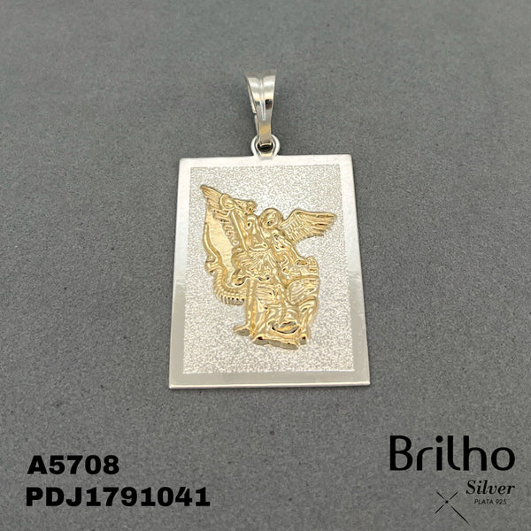 CDJ0654A DIJE ARCçNGEL SAN MIGUEL PLACA ORO PLATA
