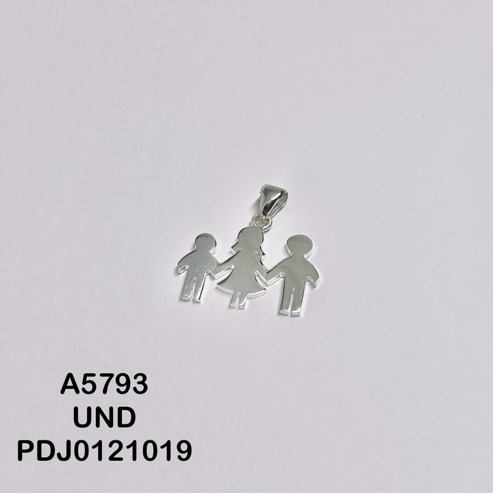 CDJ0600 DIJE FAMILIA SOLO PLATA