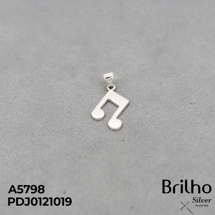 CDJ0605 DIJE NOTA MUSICAL SOLO PLATA