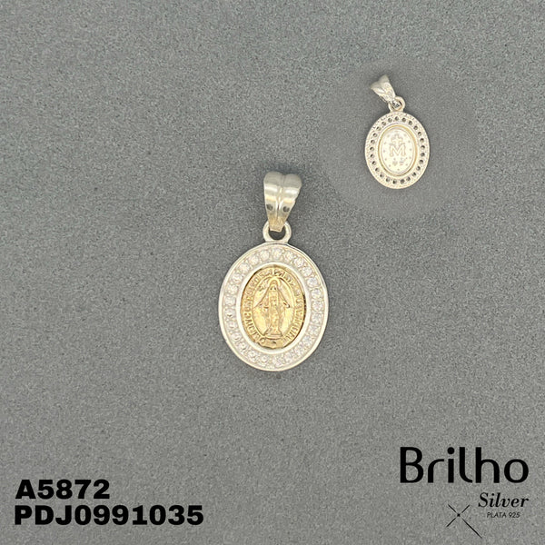 CDJ0780 DIJE MILAGROSA ORO PLATA