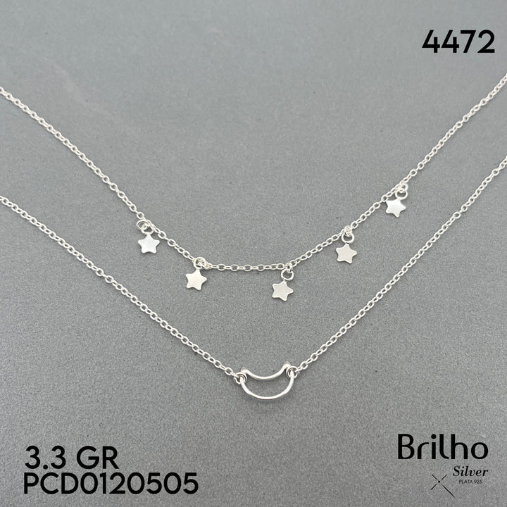 A6065 CADENA LUNA Y ESTRELLA