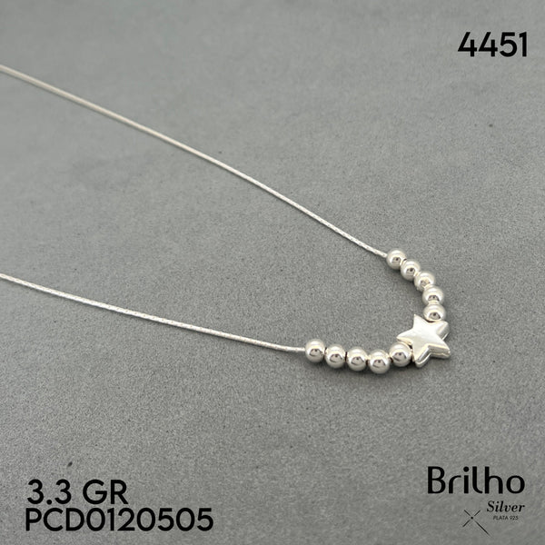 A6067 CADENA BALINES Y ESTRELLA
