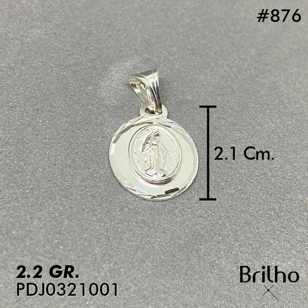 CDJ0876 DIJE VIRGEN MILAGROSA DIAMANTADA