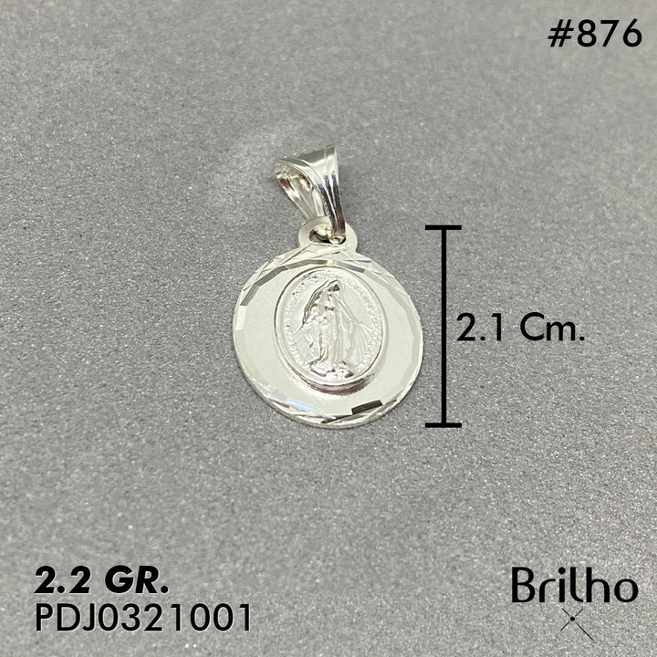 CDJ0876 DIJE VIRGEN MILAGROSA DIAMANTADA