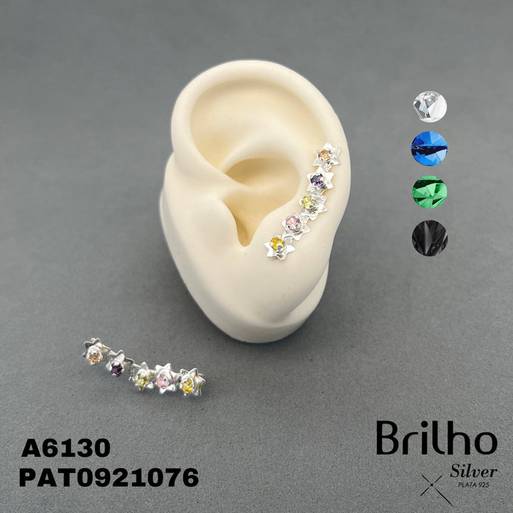 A6130 OREJERA ETRELLAS MICROCIRCON