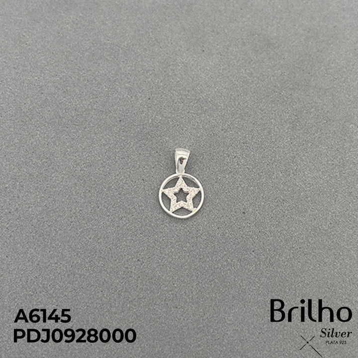 CDJ0459 DIJE ESTRELLA DENTRO DE CêRCULO