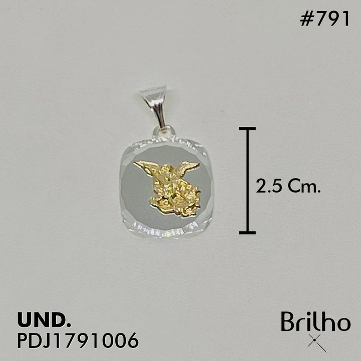 CDJ0791 DIJE SAN MIGUEL ARCANGEL ORO PLATA