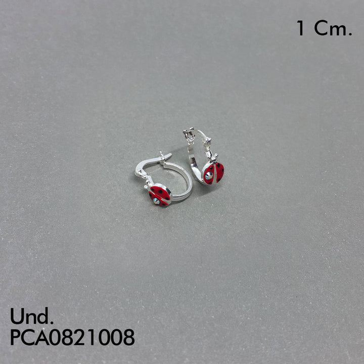 CCA393 CANDONGA ESMALTADA MARIQUITA CON CIRCON