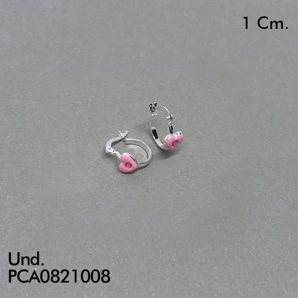 CCA398 CANDONGA ESMALTADA CORAZON CON CIRCON