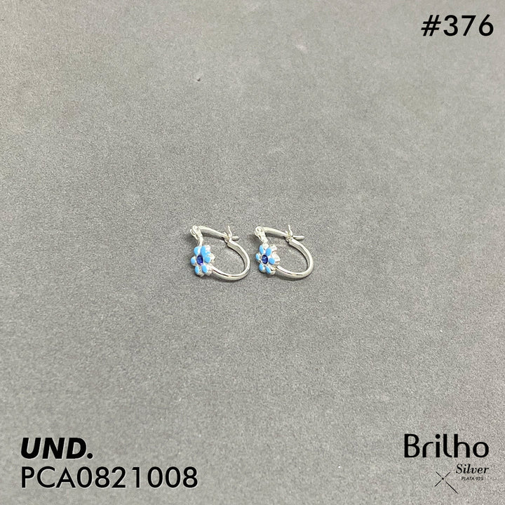 CCA404 CANDONGA ESMALTADA FLOR CON CIRCON