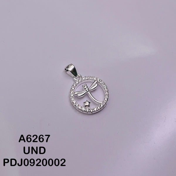 CDJ0139 DIJE CIRCULO Y LIBELULA