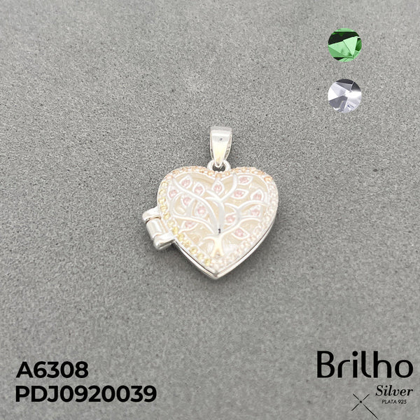 CDJ0370 DIJE RELICARIO CORAZON MICROCIRCON