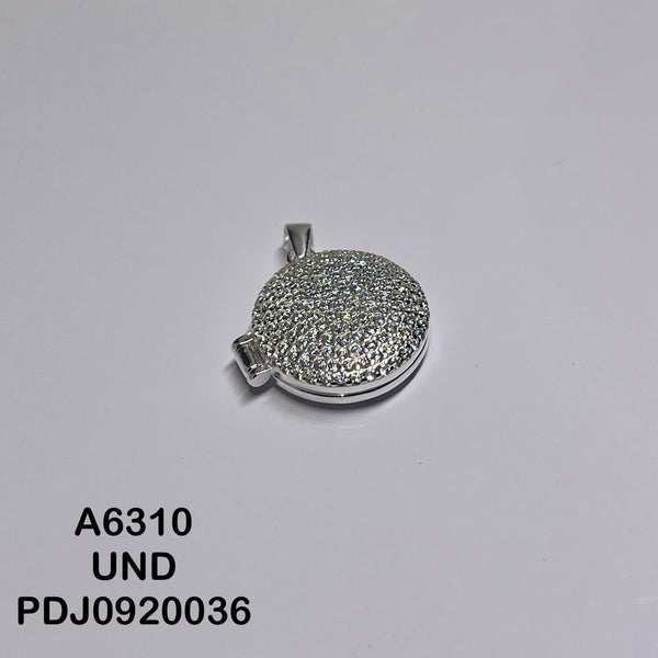 CDJ0462 DIJE RELICARIO REDONDO MICROCIRCON