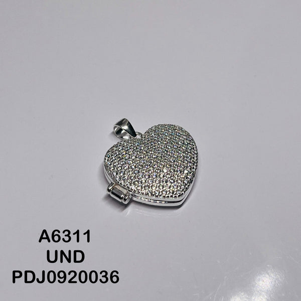 CDJ0464 DIJE RELICARIO  CORAZON MICROCIRCON