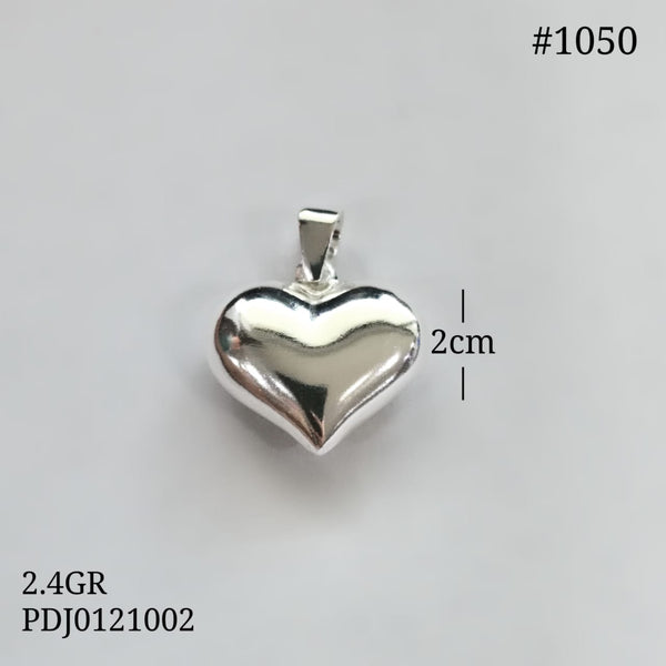 CDJ1050 DIJE CORAZÓN LISO GRANDE