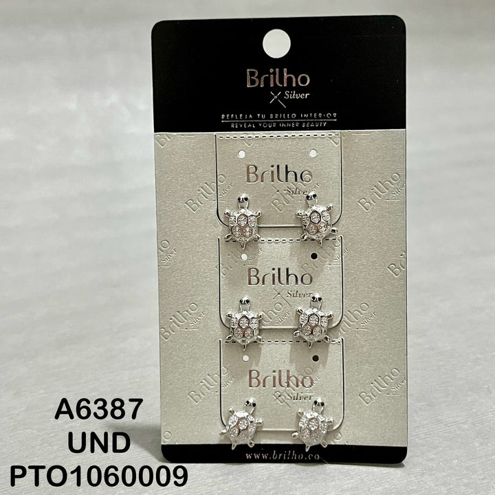 T3N152 TOPO TORTUGA RODIO X3