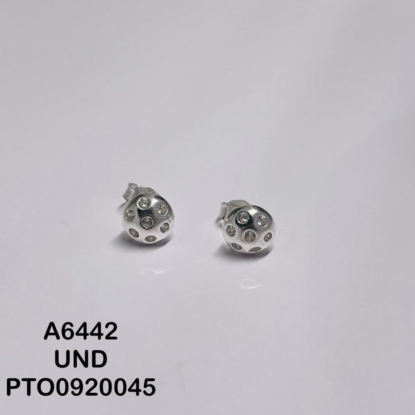 T3N267 TOPO CIRCULO LISO CON CIRCON FORMAN FLOR X3