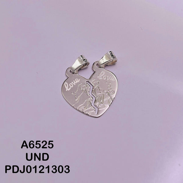 CDJ0110 DIJE  CORAZON PARTIDO LOVE