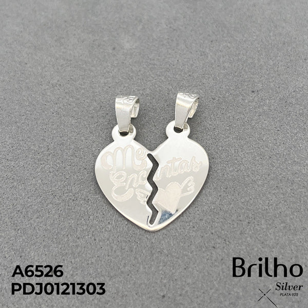 CDJ0120 DIJE CORAZON PARTIDO ME ENCANTAS