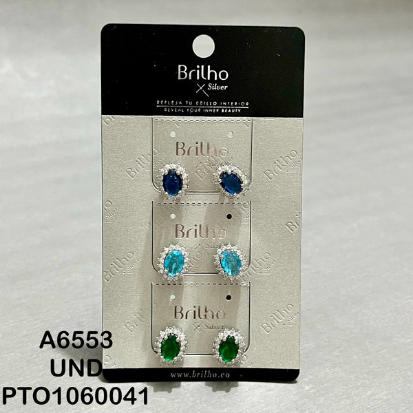 A6553 TOPO REDONDO MICROCIRCON RODIO X3