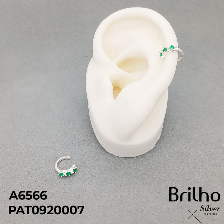 EAR110 EARCUFF TRES MICROCIRCON