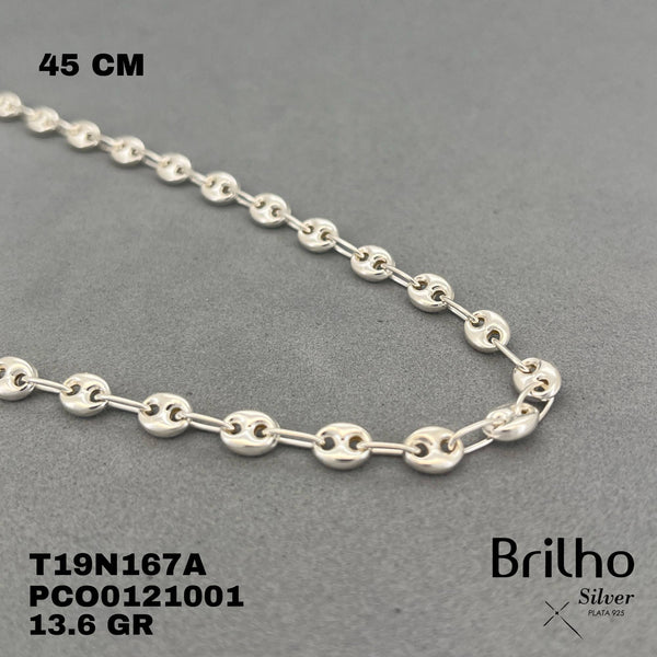 T19N206 CADENA GUCCI SOLO PLATA 5MM 50CM