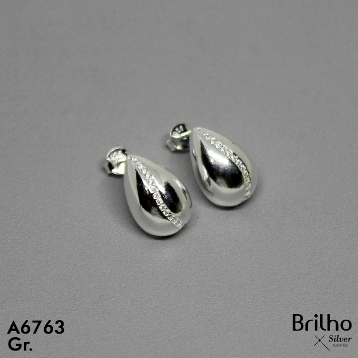 PCA0920002 ARETE LISO EN GOTA MICROCIRCON