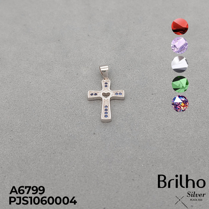 A6799 DIJE CRUZ  Y CORAZON