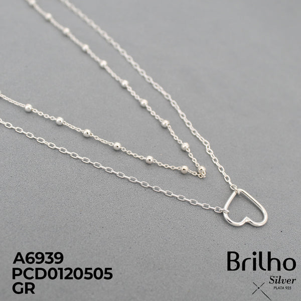 T19N296 CADENA MINI BALINES CORAZON