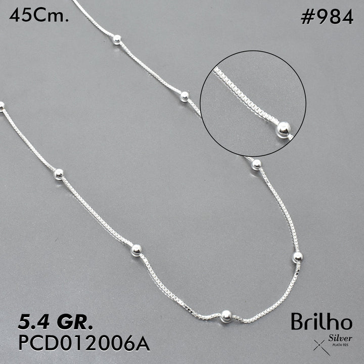 PCD0984 CADENA DELGADA Y ESPECIAL 45CM