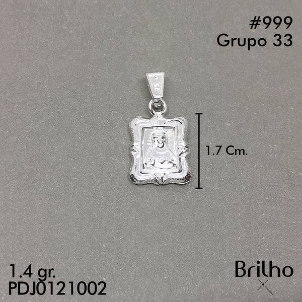 CDJ0999 DIJE SAGRADO CORAZîN Y REVERSO VIRGEN DEL CARMEN NACIONAL