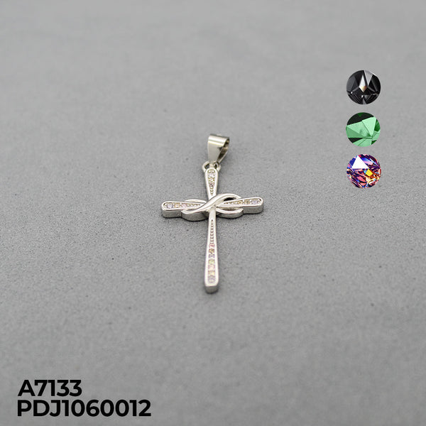 CDJ0408 DIJE CRUZ CON INFINITO RODIO