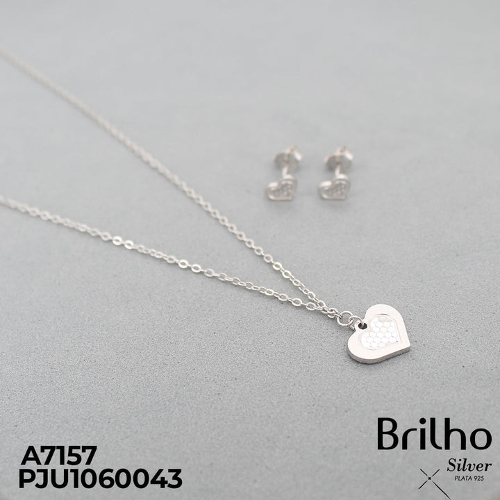 T31N335 JUEGO CORAZON CON MINI LENTEJUELA RODIO