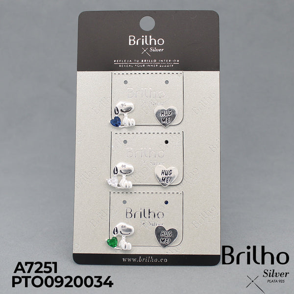 T3N126 TOPO PERRO CON CORAZON X3