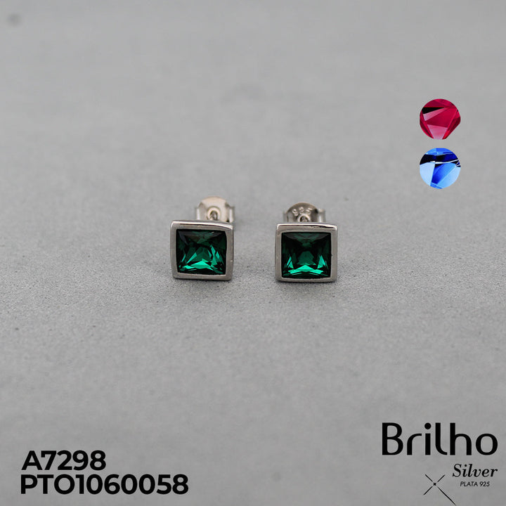 T10N055 TOPO CIRCON CUADRADO RODIO