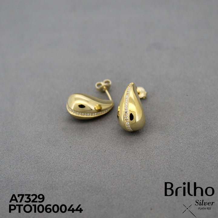 CAJ64 TOPO CHUNKY  BA„O EN ORO MICROCIRCON