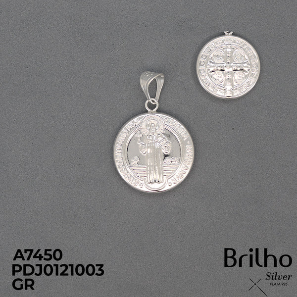 CDJ0940A DIJE  SAN BENITO DIAMANTADO