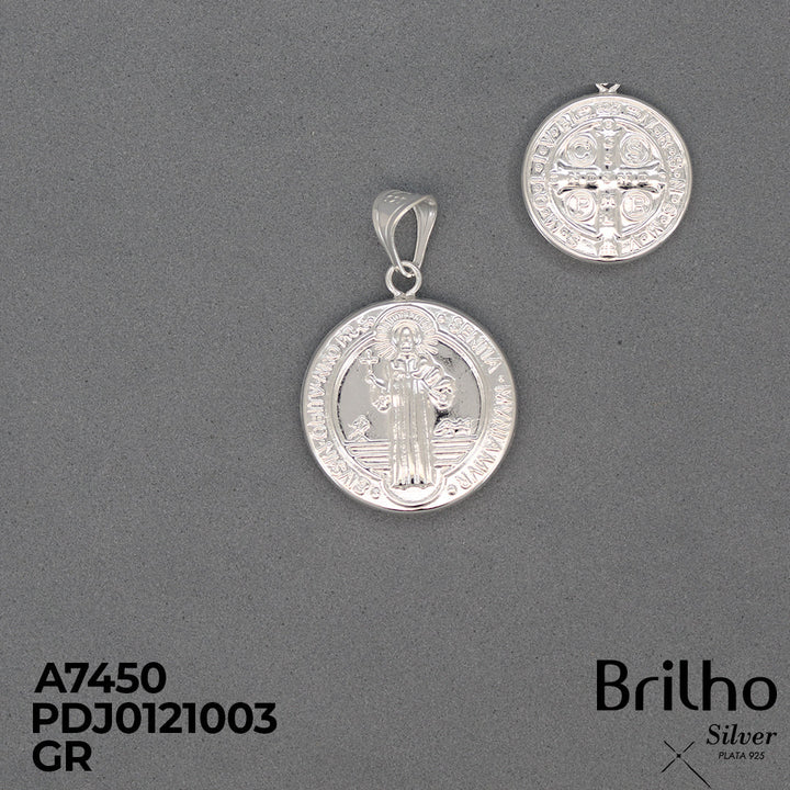 CDJ0940A DIJE  SAN BENITO DIAMANTADO