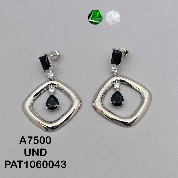 DES0033 ARETE ROMBO LISO CIRCON  GOTA