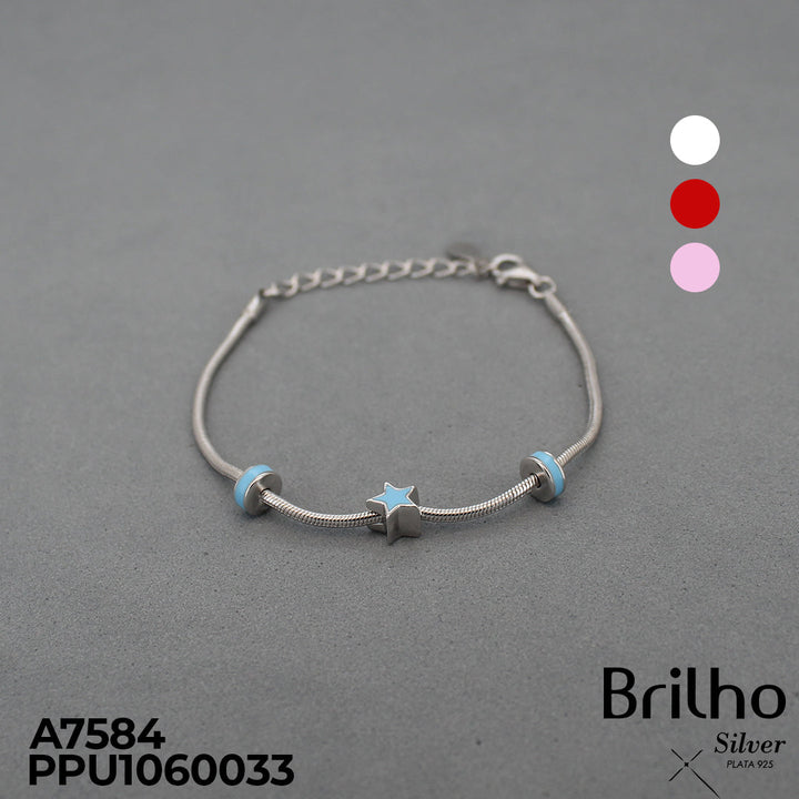T8N330 PULSERA TIPO PANDORA ESTRELLLA