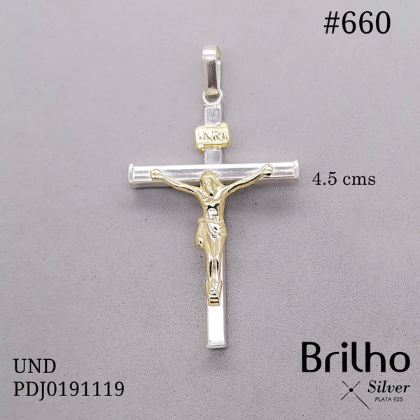 CDJ0660 DIJE CRISTO CUADRADO