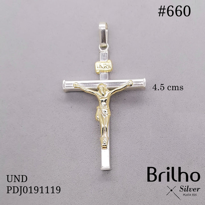 CDJ0660 DIJE CRISTO CUADRADO