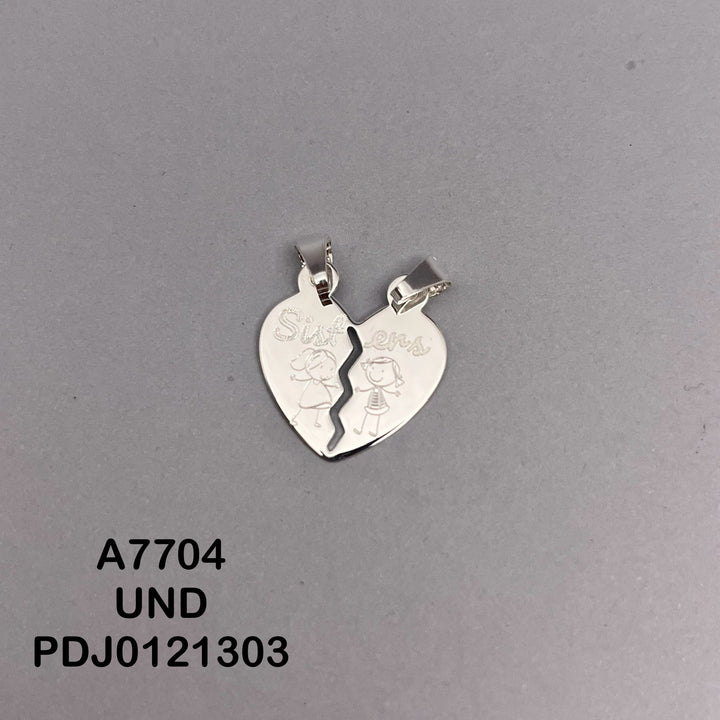 CDJ0601 DIJE CORAZîN PARTIDO SISTERS