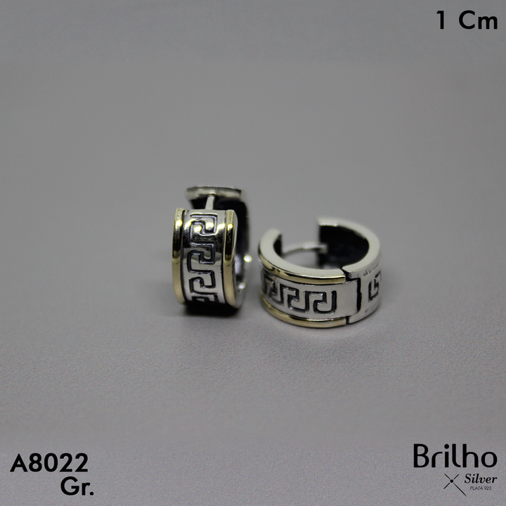 CCA488 CANDONGA HUGGIES ORO PLATA ENVEJECIDA