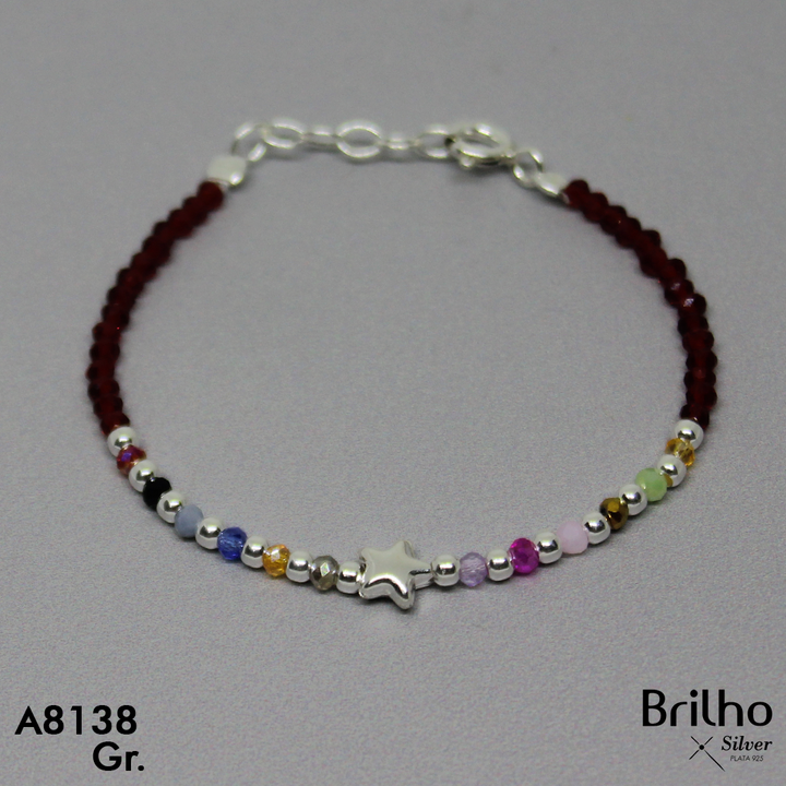 T29N026 PULSERA NI„A MINI BALINES, ESTRELLA