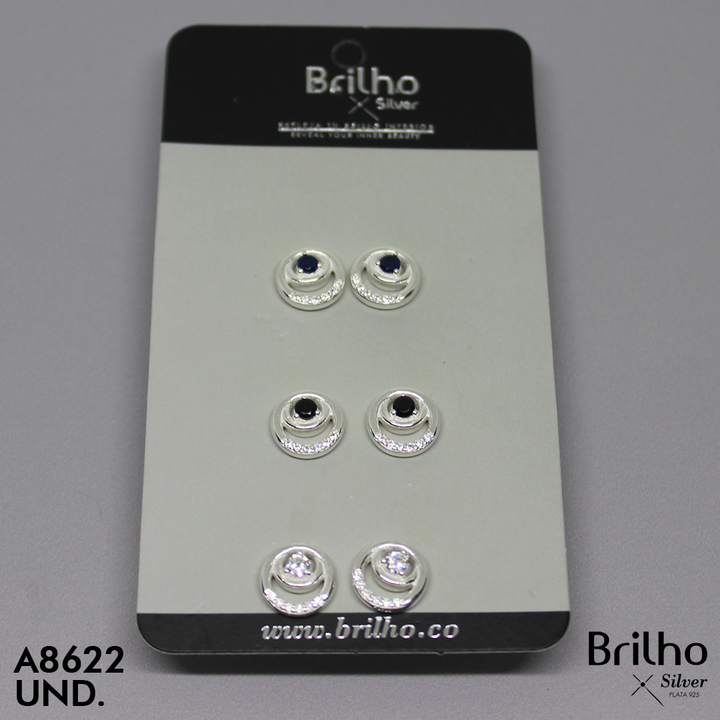 T3N147  TOPO CIRCULO CIRCON REDONDO X3