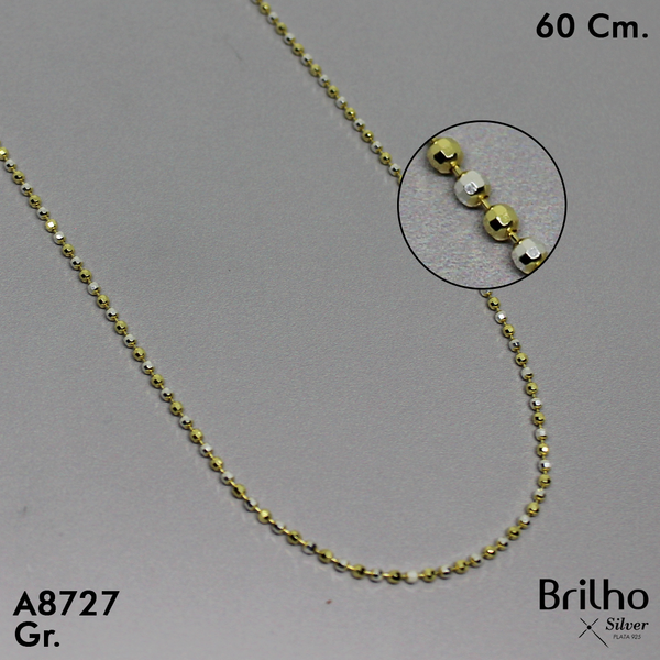 PCD1607  CADENA ESPECIAL BA„O ORO  50CM